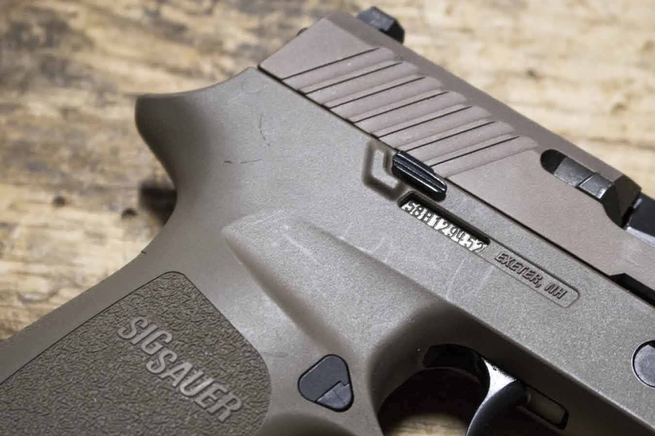 SIG SAUER P320 Compact 9mm Flat Dark Earth Police Trade-in Pistols with Night Sights (Very Good Condition)